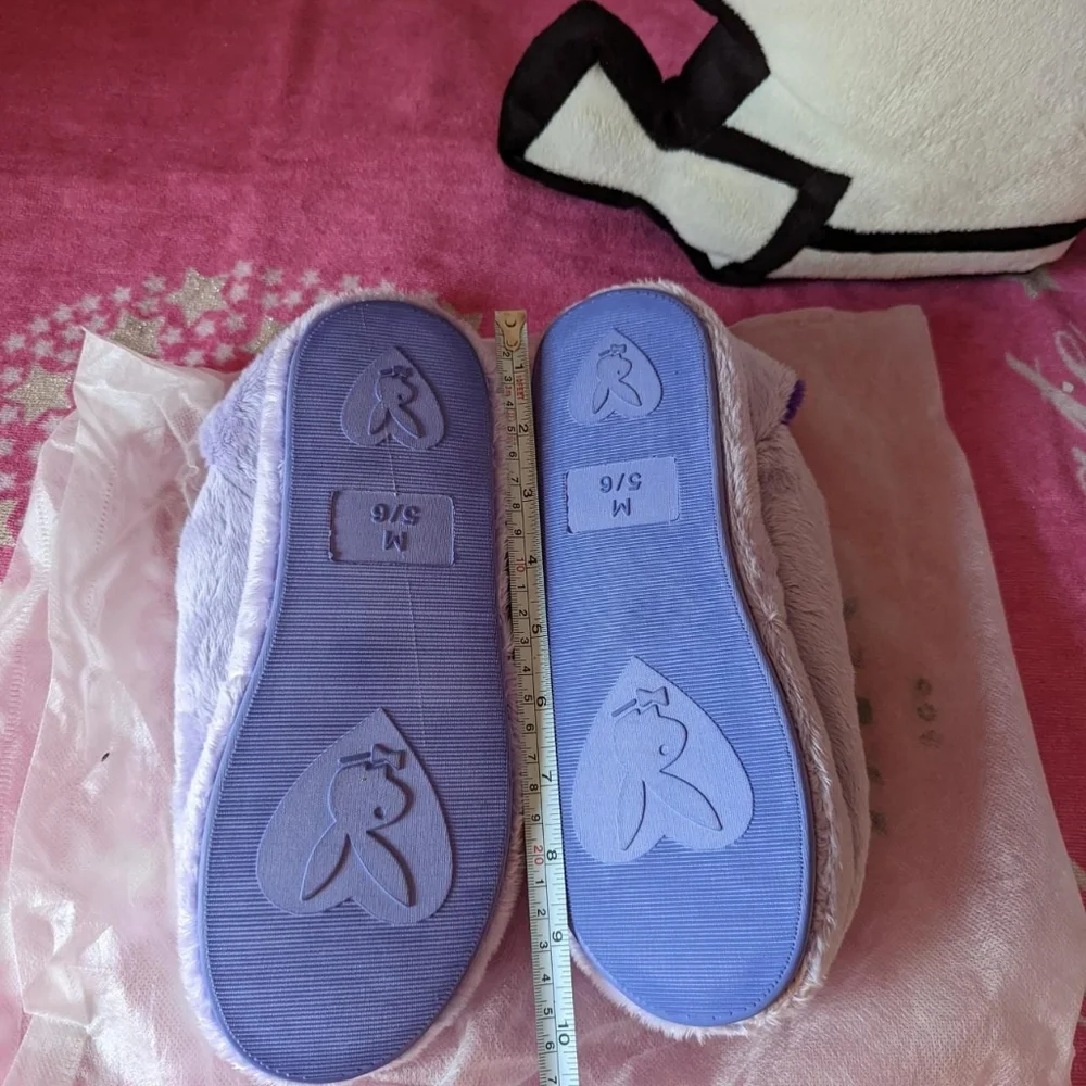 playboy purple slippers butterfly on bunny 🐇 - Picture 4 of 5